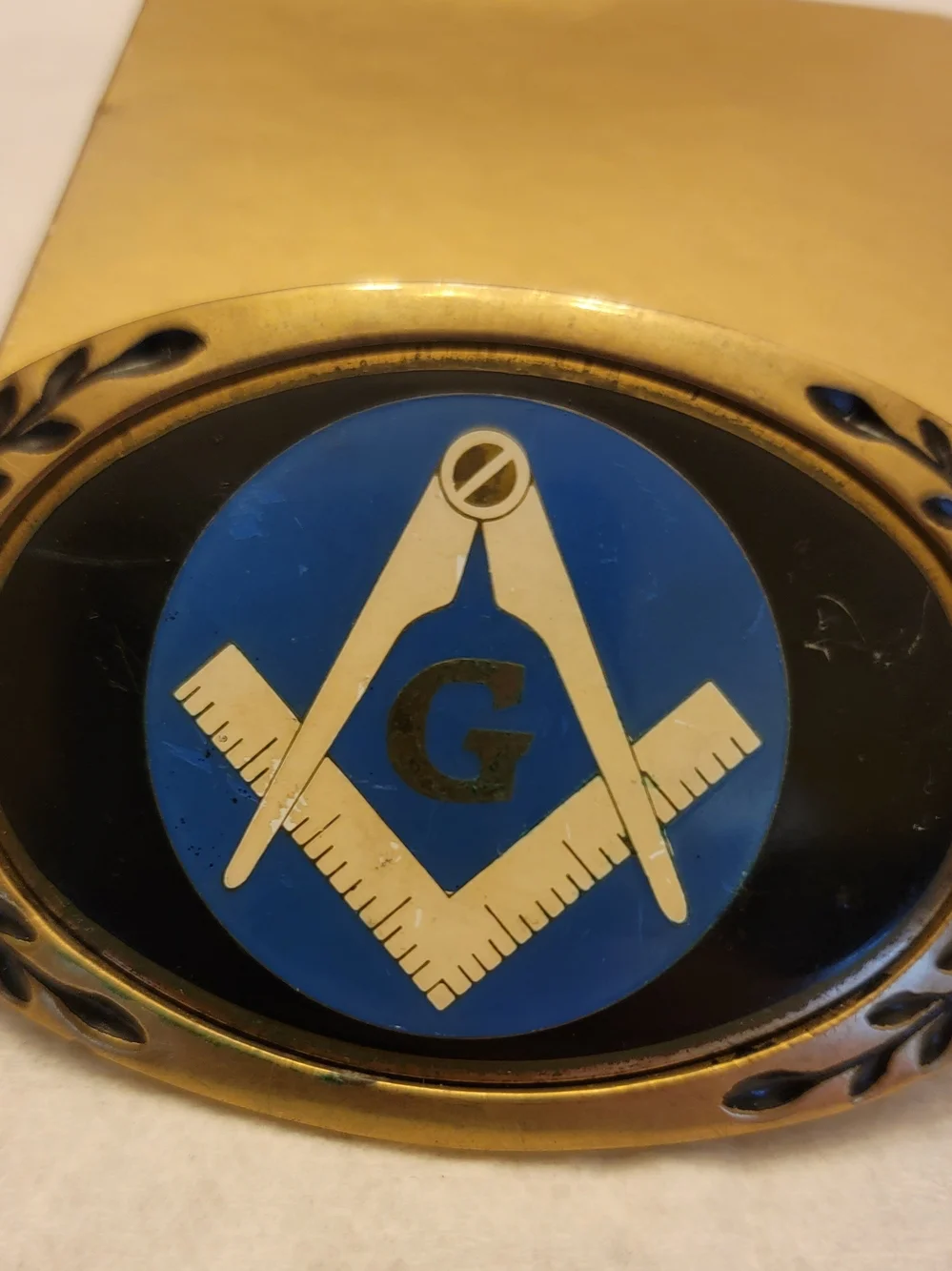 Heritage Buckles Masonic Solid Brass Belt Buckle